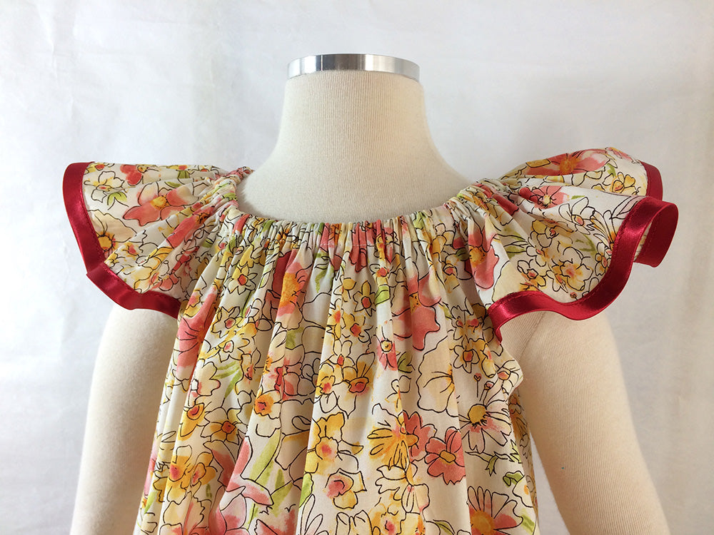 Girl's dress pattern Butterfly Dress sewing pattern and tutorial, sizes 6-9 months to 10 years. - Felicity Sewing Patterns