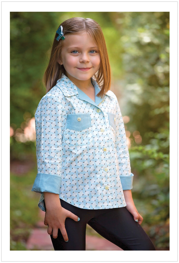 WILLOW SHIRT casual shirt pdf sewing pattern for boys & girls sizes 4-14 years - Felicity Sewing Patterns