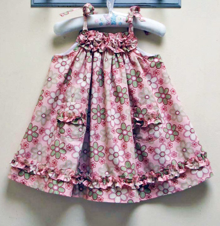 Daisy Sundress PDF Sewing Pattern and Tutorial sizes 6-9 months to 8 years. - Felicity Sewing Patterns