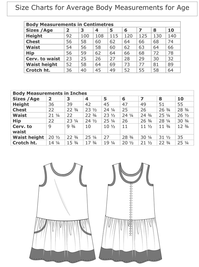 Dress Pattern Sizes Girls summer dress PDF sewing pattern-the AUBREY DRESS – Felicity ...