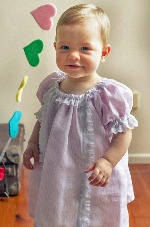 SWEET PEA DRESS girl and baby pdf dress pattern sizes 6 months -10 years. Baby pants included. - Felicity Sewing Patterns