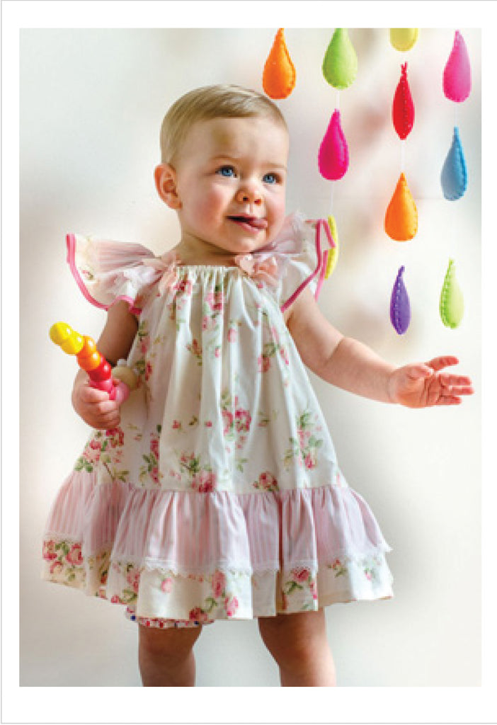 Butterfly Dress sewing pattern and tutorial, sizes 6-9 months to 10 years. - Felicity Sewing Patterns