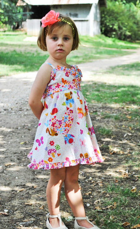 Little Cup Cake Dress pdf sewing pattern sizes 1 - 10 years includes 2 ...