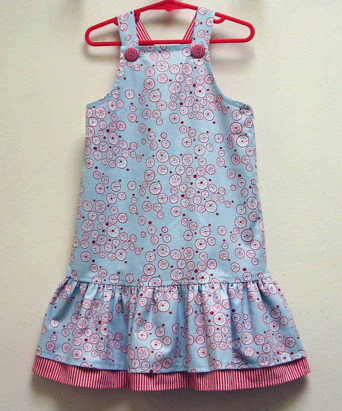 Party frock sewing pattern LUCY LOU sizes 1 to 10 years 2 versions inc ...