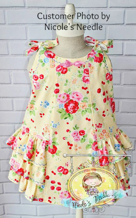 Baby Dress & Bloomer sewing pattern SUNNY DRESS & BLOOMERS Sizes 6 months to 6 years - Felicity Sewing Patterns