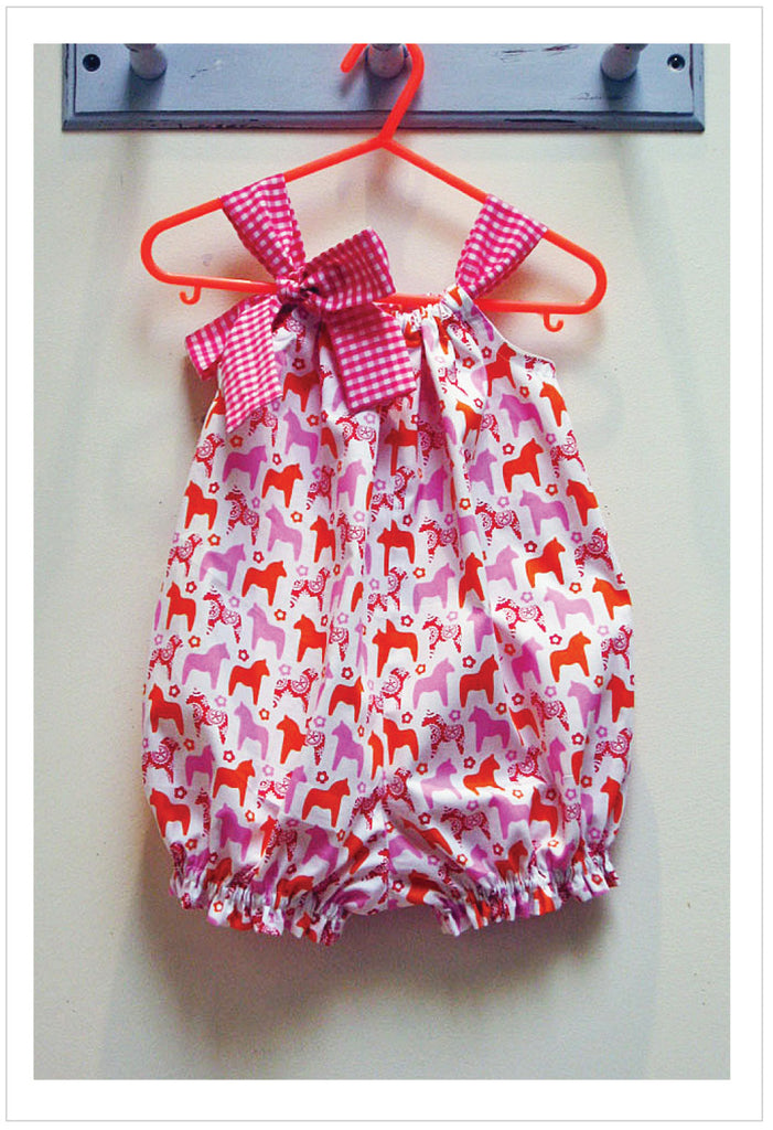 Romper pdf sewing pattern PRETTY BABY for babies & toddlers 3 months to 4 years. - Felicity Sewing Patterns