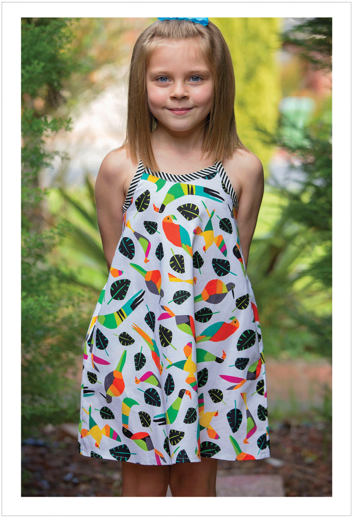 Sewing pattern girls dress & top RIO TOP & DRESS girls 4-14 years. 5 versions included. - Felicity Sewing Patterns