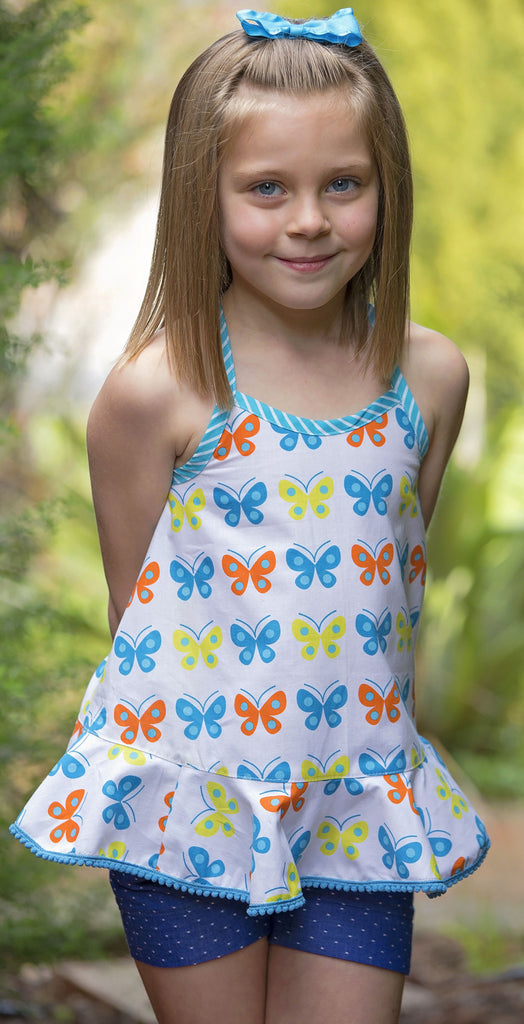 Summer top & dress sewing pattern RIO TOP & DRESS sizes 4-14 years. 5 versions included. - Felicity Sewing Patterns