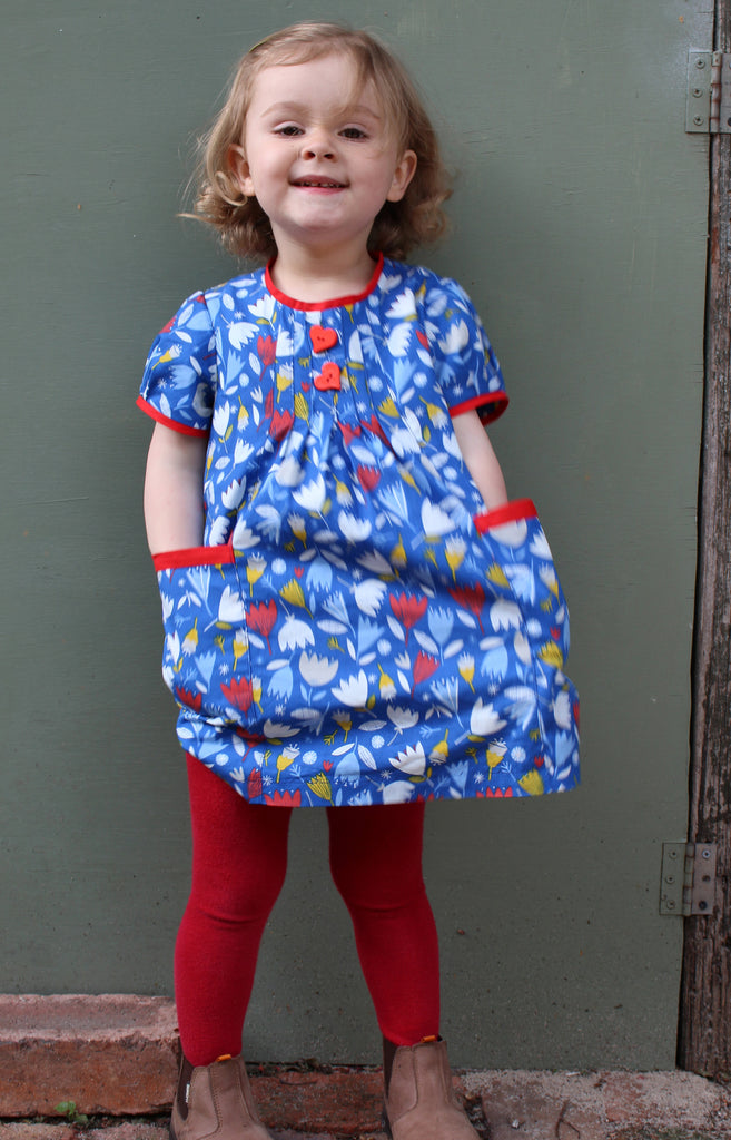Baby & girl's dress/top PDF sewing pattern Shelley Dress & Blouse sizes 3-6 months to 8 years. - Felicity Sewing Patterns