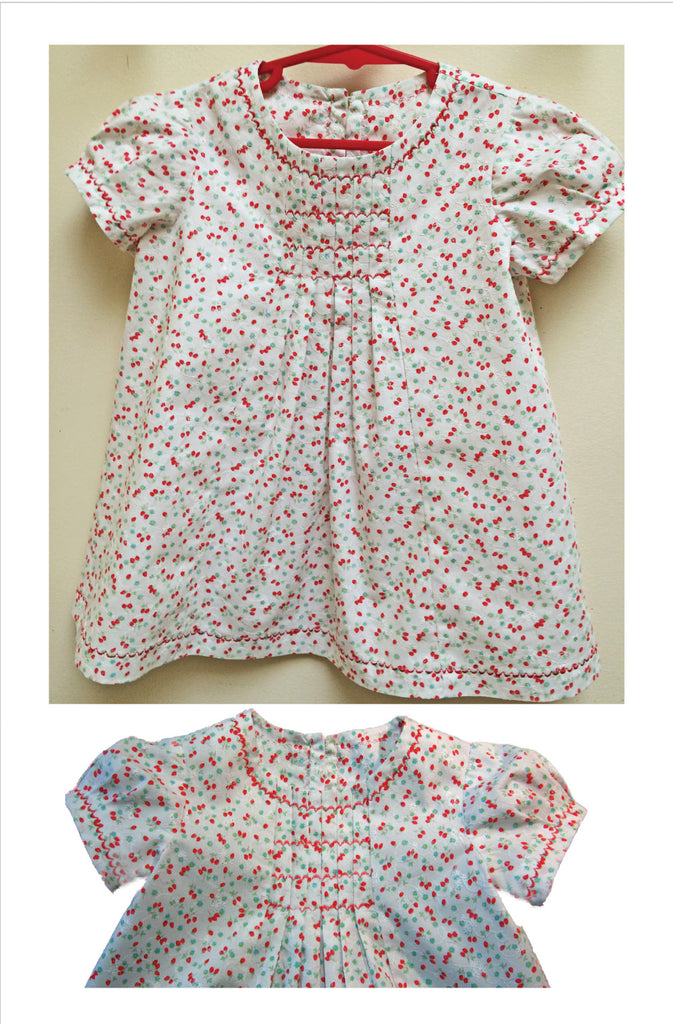 Baby and Toddler dress PDF sewing pattern Shelley Dress & Blouse sizes 3-6 months to 8 years. - Felicity Sewing Patterns