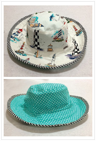 Reversible Sun Hat for Adults and Kids PDF Sewing Pattern - Felicity Sewing Patterns