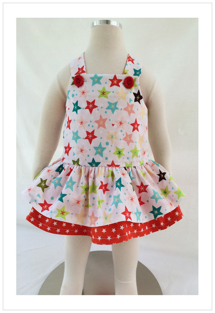 Baby & toddler girls romper pdf sewing pattern TINKERBELLE ROMPER  sizes 3 months to 3 years. - Felicity Sewing Patterns