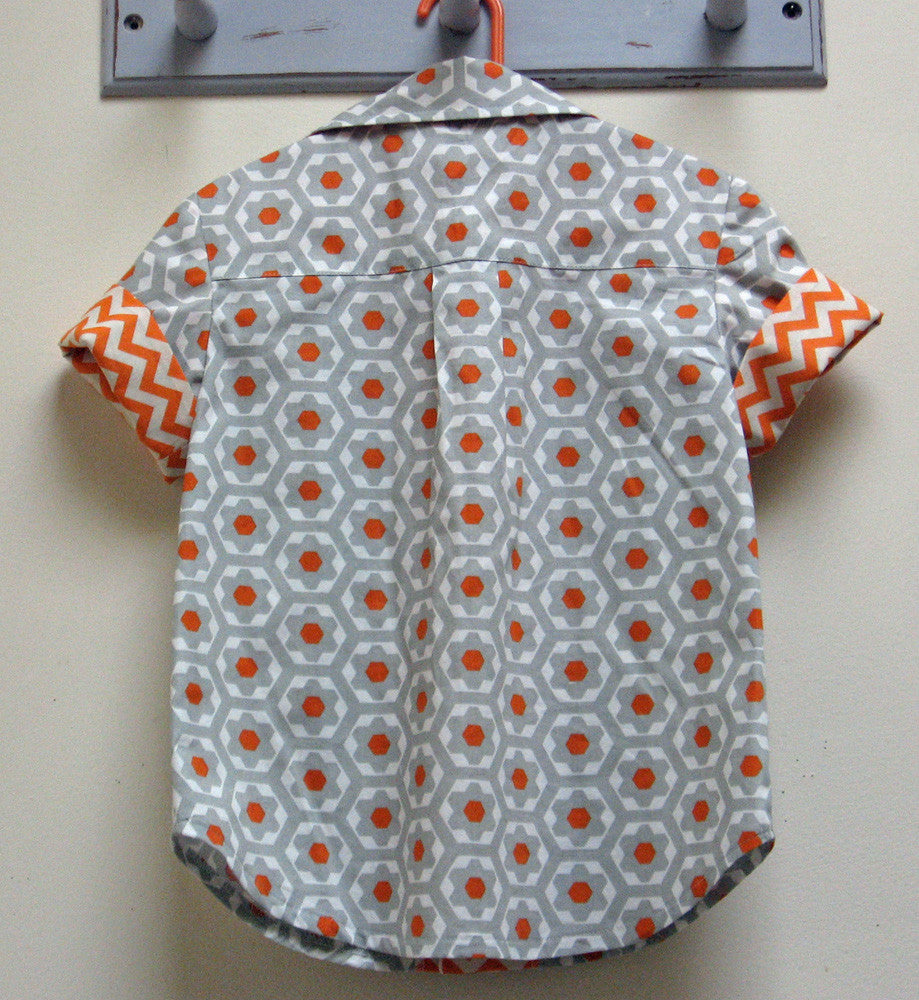 Childs shirt pdf sewing pattern for boys & girls WILLOW SHIRT  sizes 4-14 years - Felicity Sewing Patterns