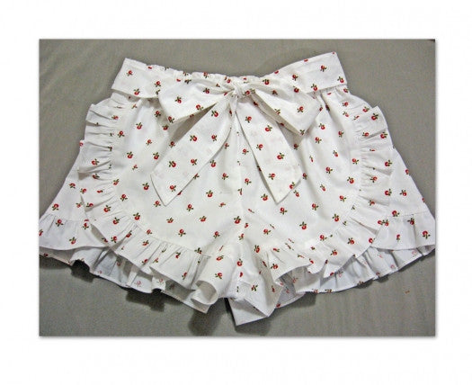 Girls ruffle edged shorts pdf sewing pattern RUFFLED SHORTS sizes 2 - 12 years. - Felicity Sewing Patterns