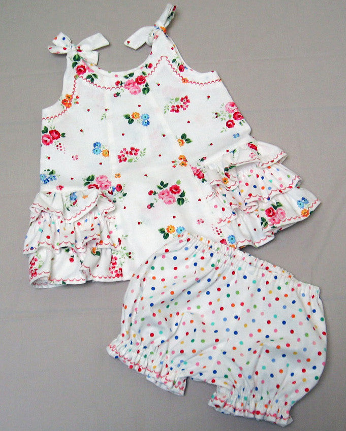 Baby Dress & Bloomer sewing pattern SUNNY DRESS & BLOOMERS Sizes 6 months to 6 years - Felicity Sewing Patterns