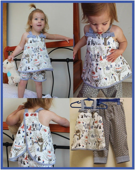Ruffles Baby Top & Pants PDF sewing pattern babies & toddlers sizes 3 ...